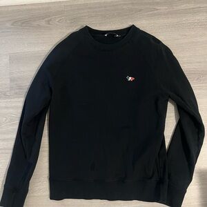 MAISON KITSUNE Black Tricolor Fox Sweatshirt